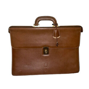 Loewe LOEWE Madrid Vintage Leather Men’s Briefcase